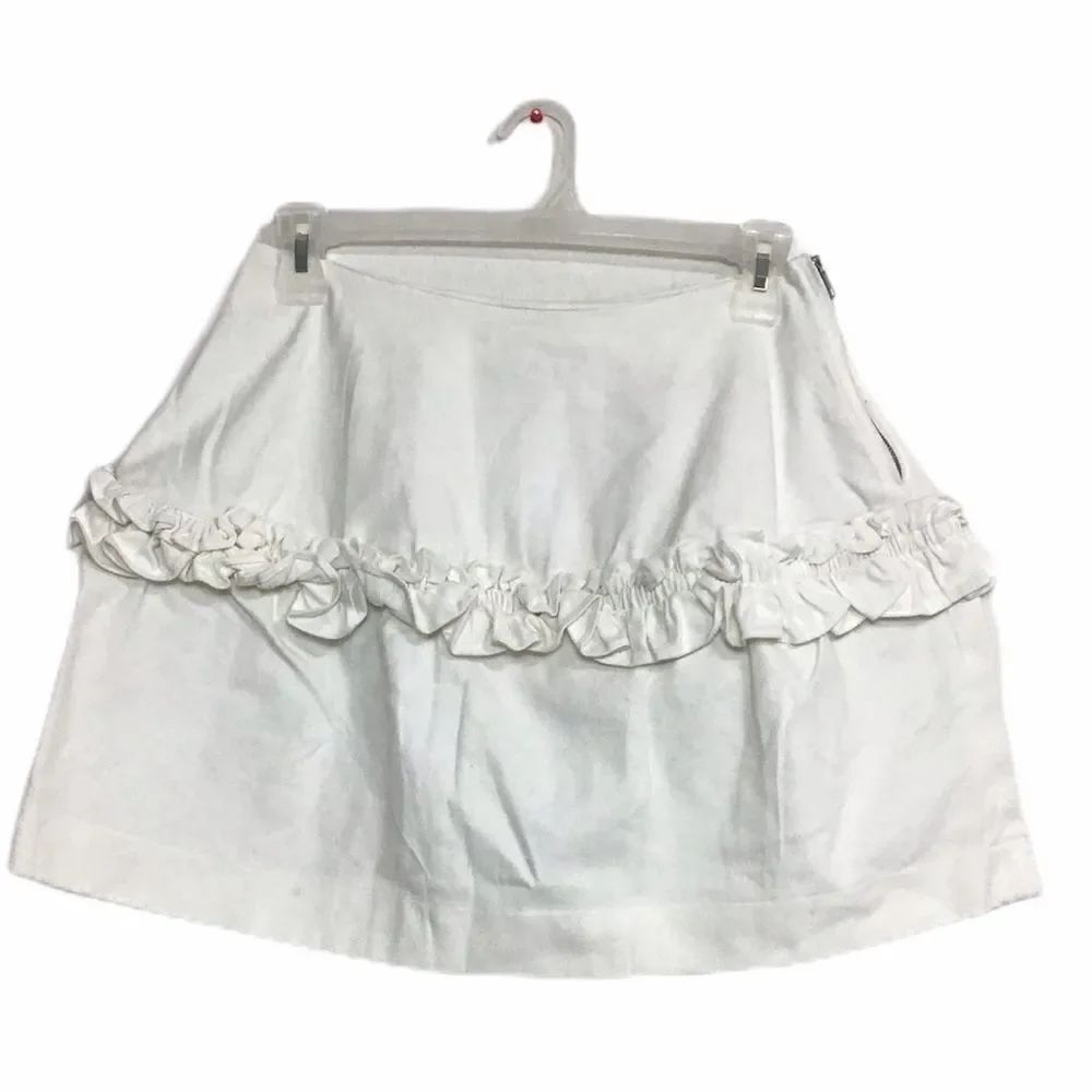 ASOS Lightweight Denim Ruffle Mini Skirt Size 8